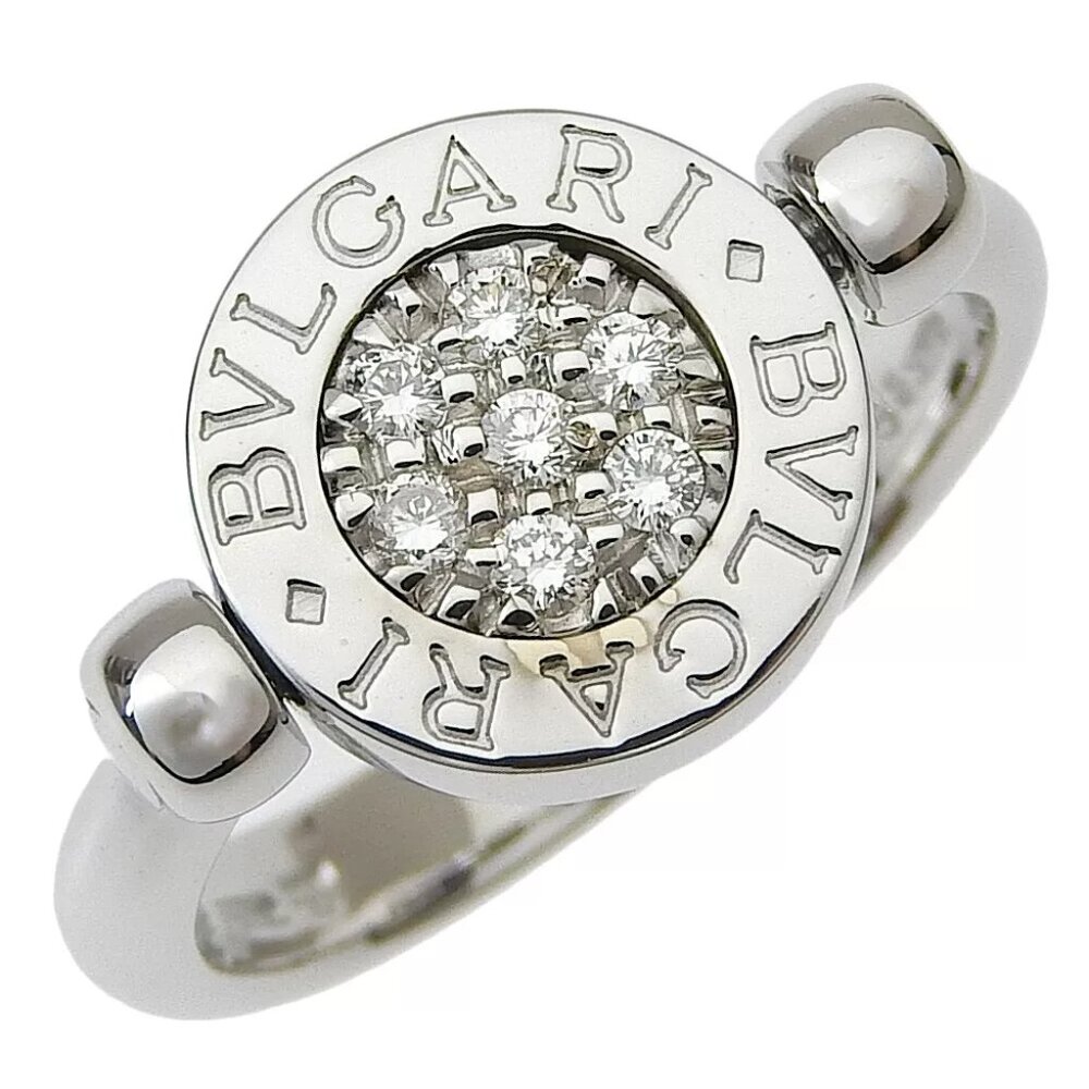 BVLGARI Bvlgari Bvlgari Ring Flip K18 white gold/lapis lazuli/diamond #5.2...